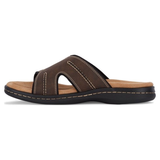  Men’s Sunland Leather Sandals – Dark Brown, 12M