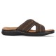  Men’s Sunland Leather Sandals – Dark Brown, 12M