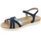  Women’s Dottle Ankle-Strap Comfort Sandals, Navy, 10M