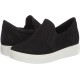  Women’s Soft Classic Slip-On Sneakers Women’s Shoes, Black, 10-10.5