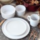  Luxmatte Dinnerware Set, 20 Piece, White