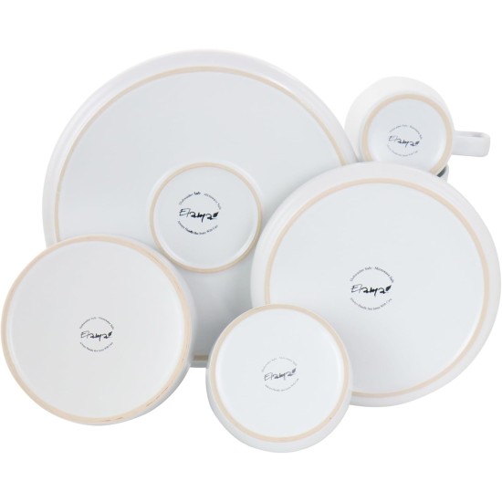  Luxmatte Dinnerware Set, 20 Piece, White