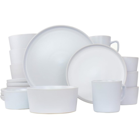  Luxmatte Dinnerware Set, 20 Piece, White