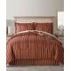  Odyssey Scroll/Stripe Reversible 8 Pc. Comforter Sets, King, Wine