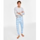  Men’s Hanukkah Pajamas Set, Blue, XX-Large