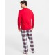  Men’s Mix It Stewart Pajamas Set (Stewart Plaid, Large)