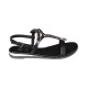  Women’s Lidia Slingback Flat Sandals, Black, 8M