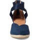  Women’s Orya Wedge Pointy Toe Espadrille Sandals, Navy Suede, 10M