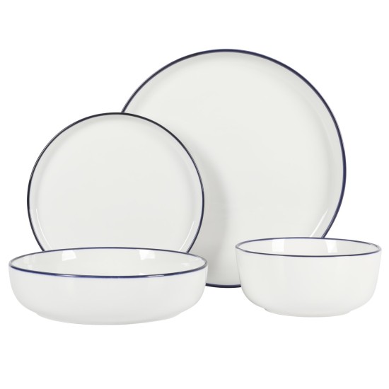  Oslo 16 Piece Dinnerware Set – White