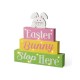  12in L Easter LED Lighted Wooden Bunny Block Word Sign