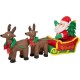  Christmas Outdoor Lighted Inflatable Decor (Santa Sleigh)