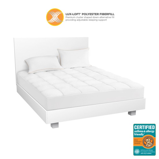  Breathewell Asthma & Allergy Friendly Mattress Pad, White, Queen