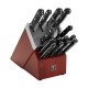  Razor-Sharp Solution 16-pc Self-Sharpening Knife Block Set – Walnut German Engineered Informed by 100+ Years of Mastery