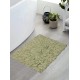  Bell Flower Collection 100% Cotton Tufted Bath Rugs, 17″ x 24″, Green