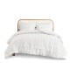 s Vera 3-Pcs Ivory Full/Queen Polyester Clip Jacquard Comforter Set