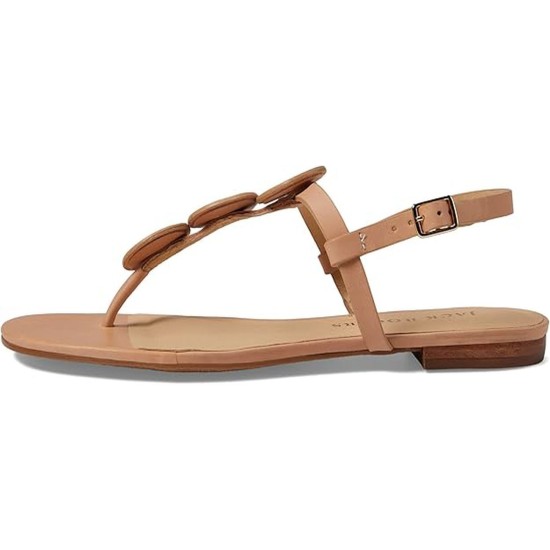  Women’s Worth Slip-On T-Strap Slingback Sandals, Toast, 8.5