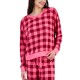  Women’s 2-Pc. Long-Sleeve Packaged Pajamas Set, Pink, Large