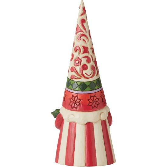  Tall Gnome with Holly Figurine – Multi