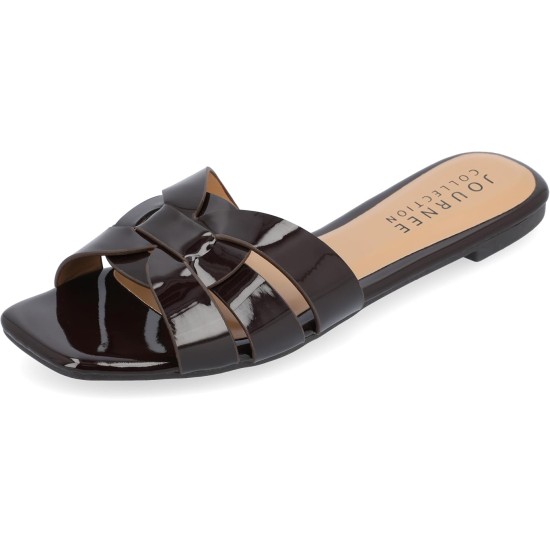  Women’s Arrina Slide Sandal, Brown, 6M