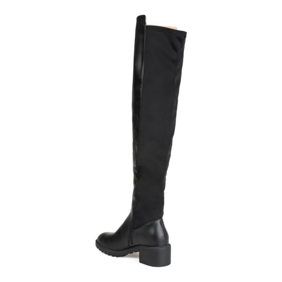  Women’s Aryia Wide Calf Boots, Black, 11