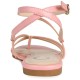  Womens Serissa Multi Strap Flat Sandals, Pink, 8.5