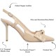  Womens Viera Tru Comfort Foam Mid Heel Pointed Toe Pumps, Nude, 8