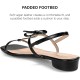  Women’s Zaidda Sandals Women’s Shoes, Black, 8.5