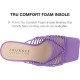 Journee Womens Saskia Tru Comfort Foam Mid Heel Open Toe Sandals, Purple, 5.5M