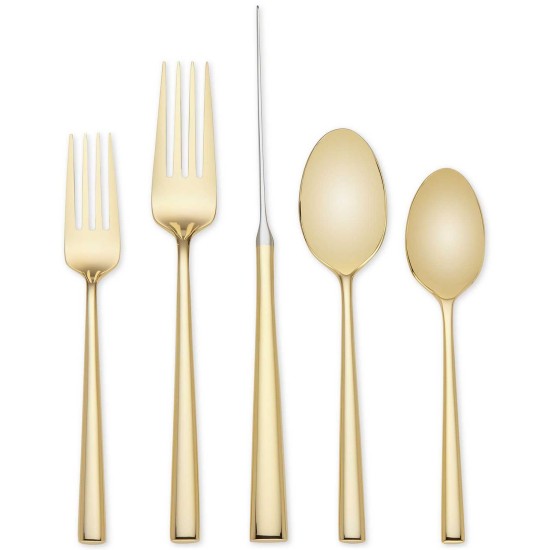  859867 Gold Malmo 5 Piece Flatware Set