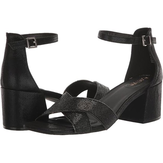  Reaction Women’s Mix X Band Dress Sandal, Black, 7