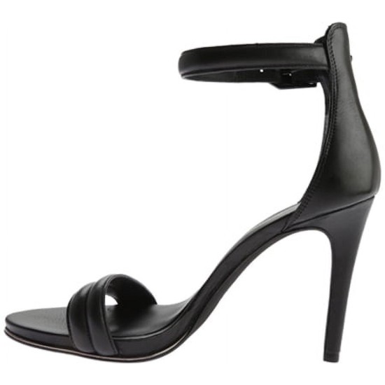  Women’s Brooke Ankle Strap Heeled Sandal, Black, 8.5