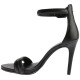  Women’s Brooke Ankle Strap Heeled Sandal, Black, 8.5