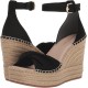  Women’s Women’s SOL Wedge Sandal, Black, 7