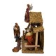 Kurt Adler 12-Piece Nativity Set with Wooden Stable