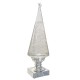  14-Inch Battery-Operated Clear and Silver Lava Light Tree, Silver