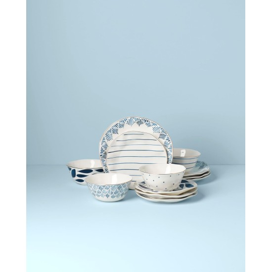  Blue Bay 12-Piece Dinnerware Set