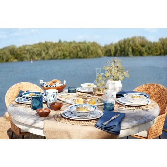  Blue Bay Melamine 20-Piece Dinnerware Set, Service for 4