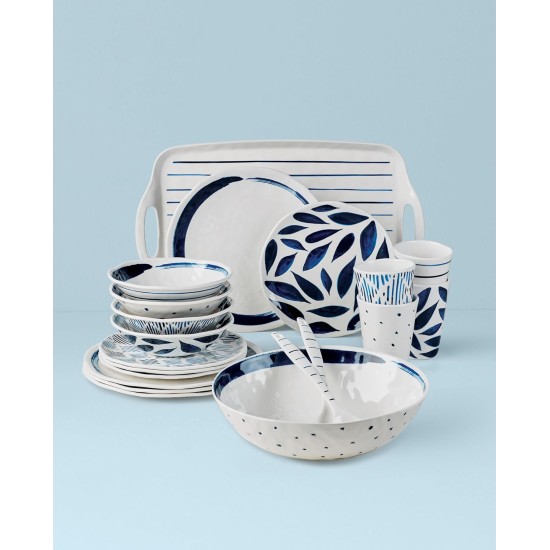  Blue Bay Melamine 20-Piece Dinnerware Set, Service for 4