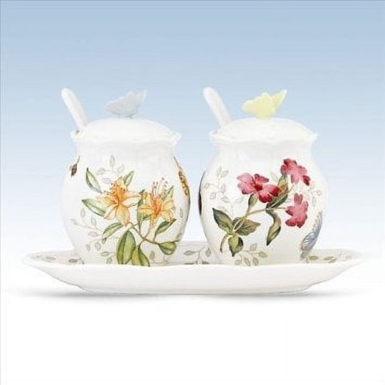  Butterfly Meadow 7-Piece Condiment Set, 8.25″