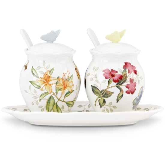  Butterfly Meadow 7-Piece Condiment Set, 8.25″