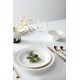  White Profile Porcelain 4-Piece Accent Plate Set, 4.05 LB