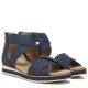  Womens Zoom Strappy Sandals, Navy, 6.5W