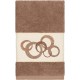  Turkish Cotton Annabelle Embellished Hand Towel Bedding, Brown, 30×16