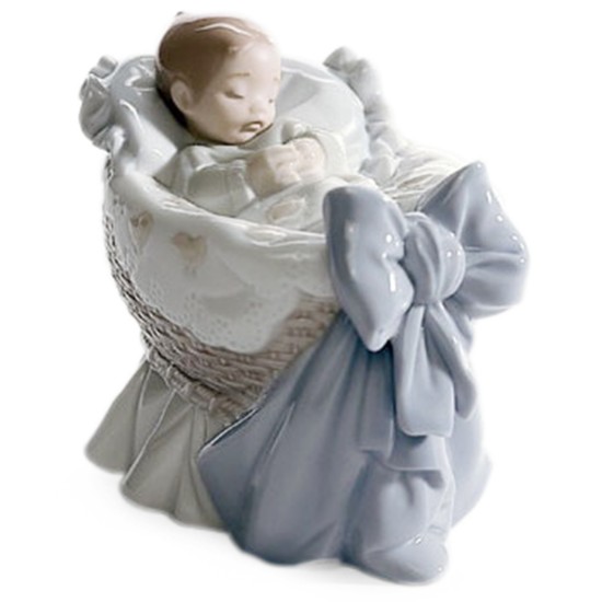 Lladro Collectible Figurine, A new Treasure Boy, 3.5″H x 2.75″W