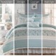  Dawn 9-Pc.Comforter Set, Queen Bedding, Blue