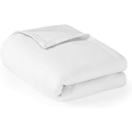  Liquid Cotton Blanket, King, White