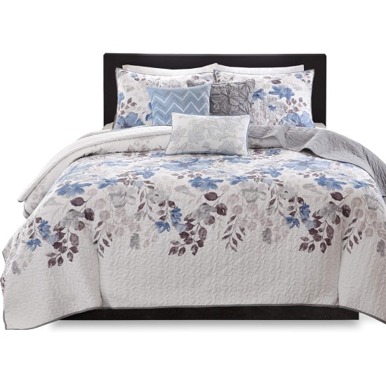  Luna 6-Pc. Quilt Set, King/California King, Blue