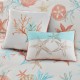  Pebble Beach 6-Pc. Duvet Cover Set, Full/Queen Bedding, Coral