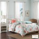  Pebble Beach 6-Pc. Duvet Cover Set, Full/Queen Bedding, Coral