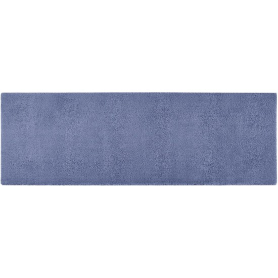  Signature Marshmallow Bath Rug, 24″ x 72″ Bedding, Navy